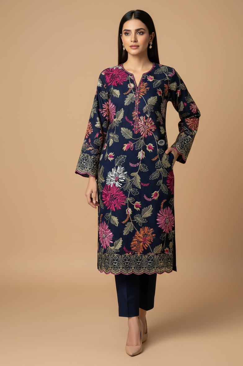 Midnight Navy Lawn 2-Piece Suit